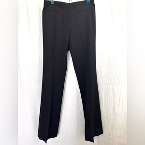 Tory Burch Wool Dress Pants Womens 6 Navy Flared Trousers Mid Rise Lightweight